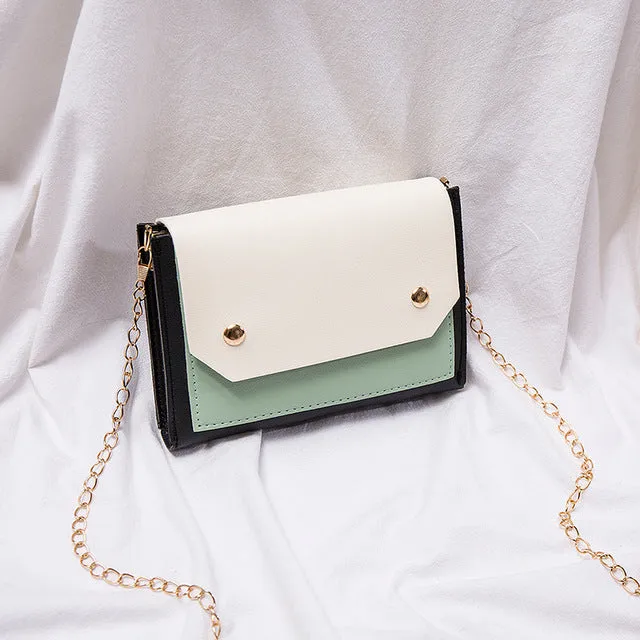 2019 New Arrival Women Bag Crossbody Bags for Women heart Buckle Handbag Glitter Sequins Chain Shoulder Bag PU Leather Handbags