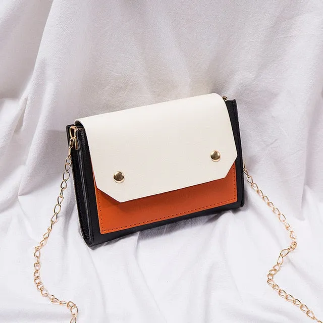 2019 New Arrival Women Bag Crossbody Bags for Women heart Buckle Handbag Glitter Sequins Chain Shoulder Bag PU Leather Handbags