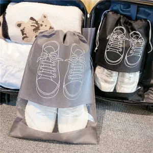 5/10pcs Portable Non Woven Waterproof Shoes Storage Bag