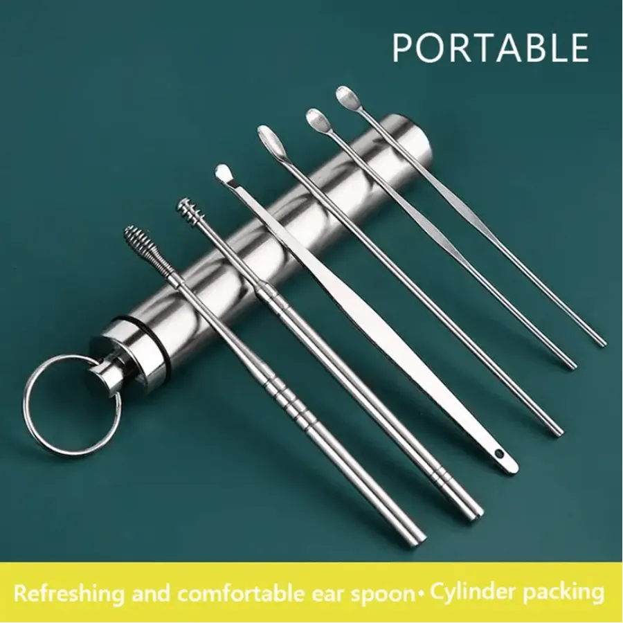 6pcs Ear Wax Removal Cleaning Tool Kit