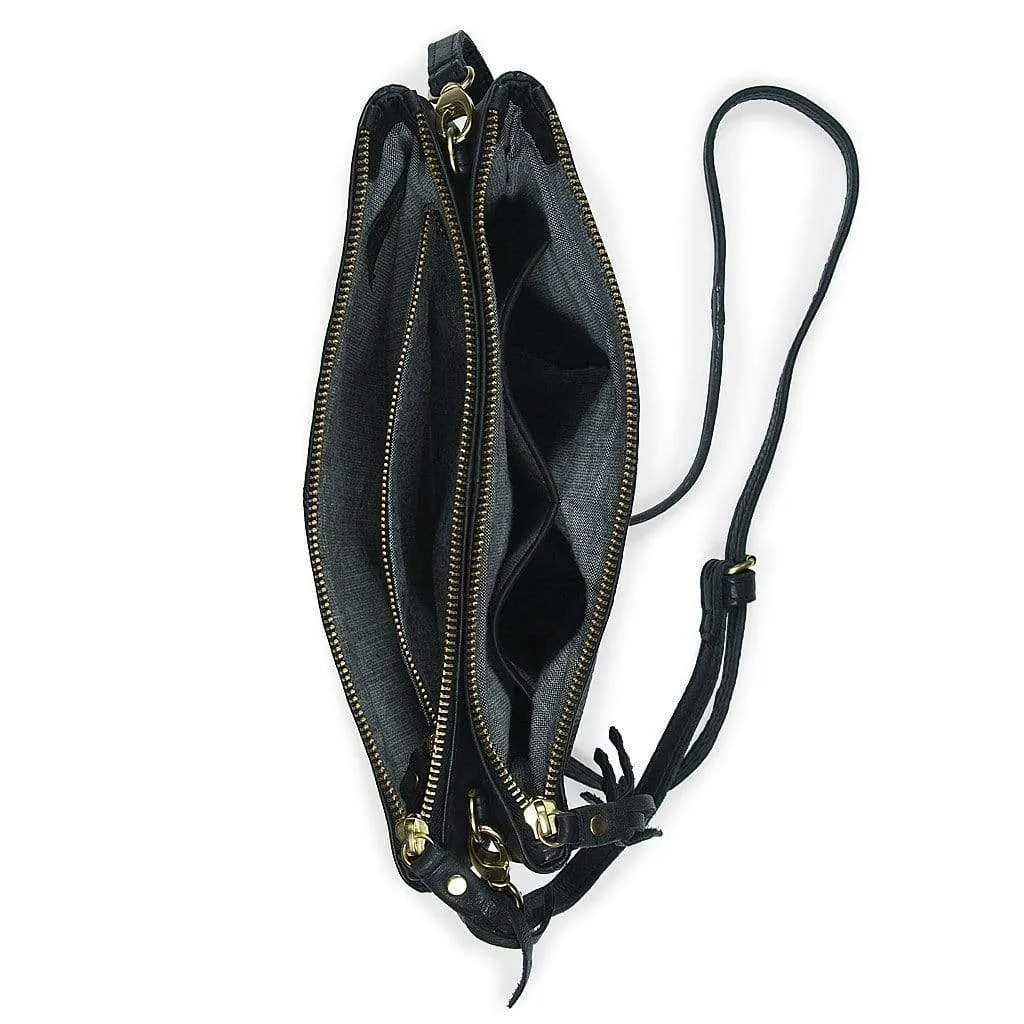 7003 Alles | Double Zipper Crossbody Bag