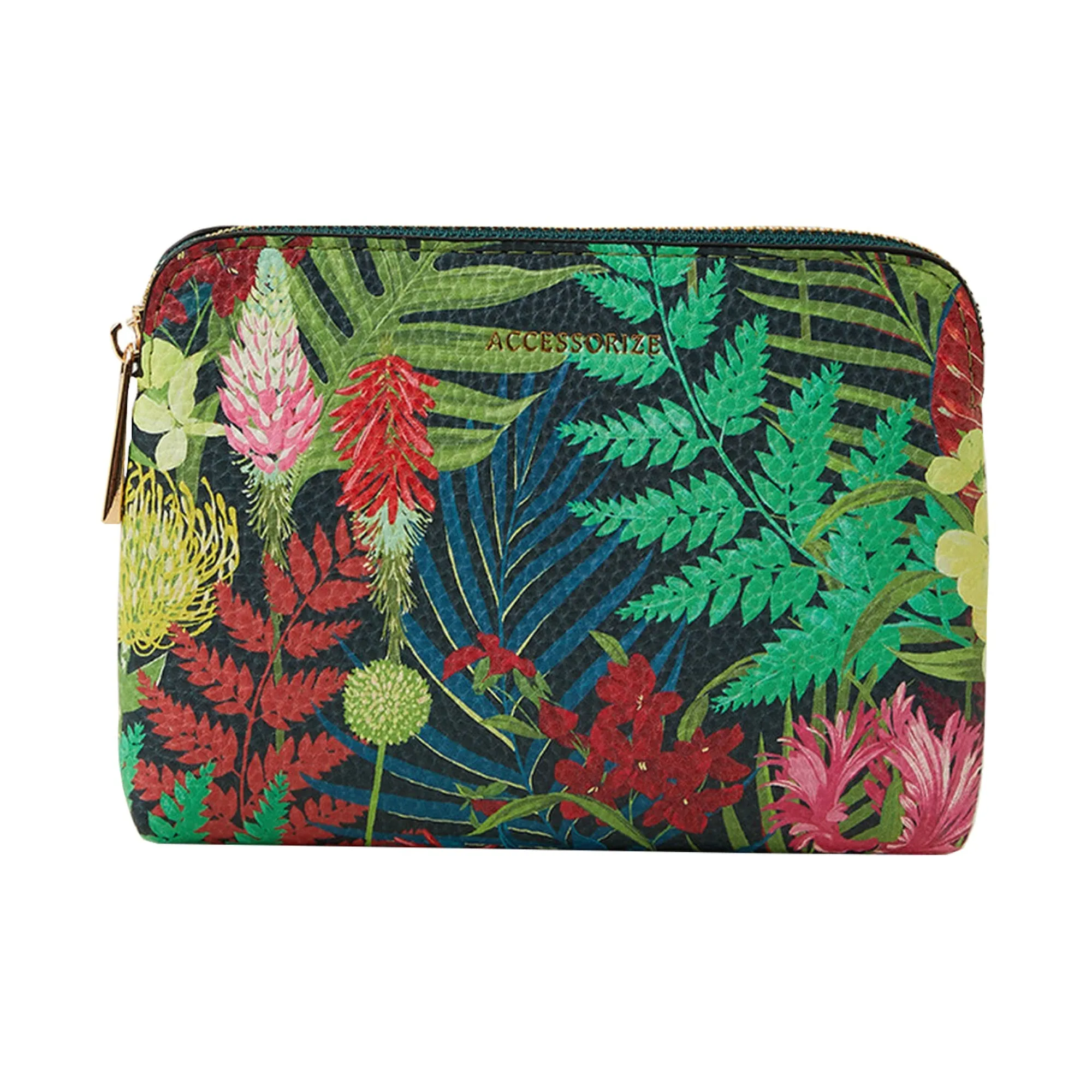 Accessorize London Women's Green Jungle Print Coin Purse