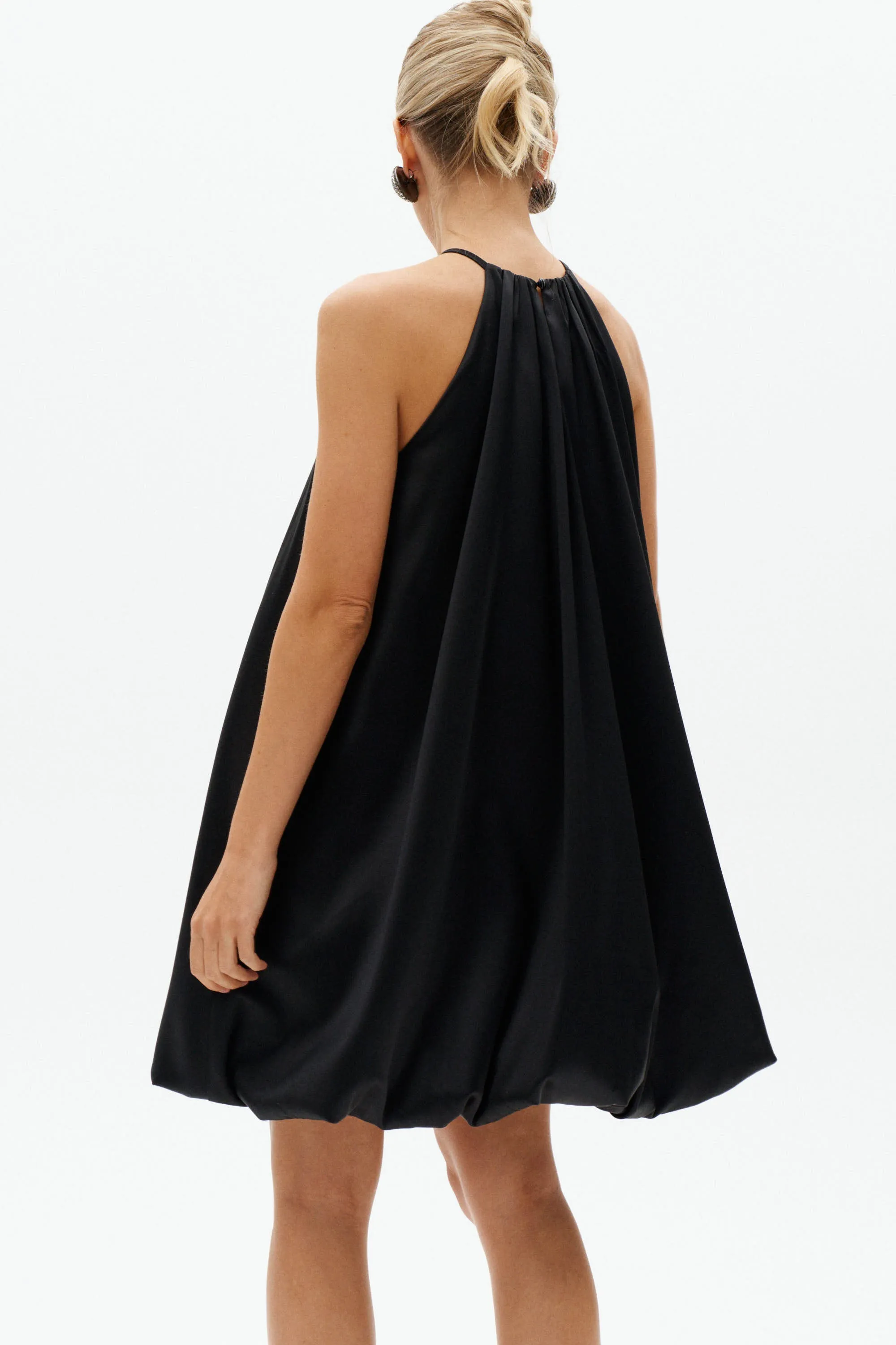 Black Balloon Mini Dress