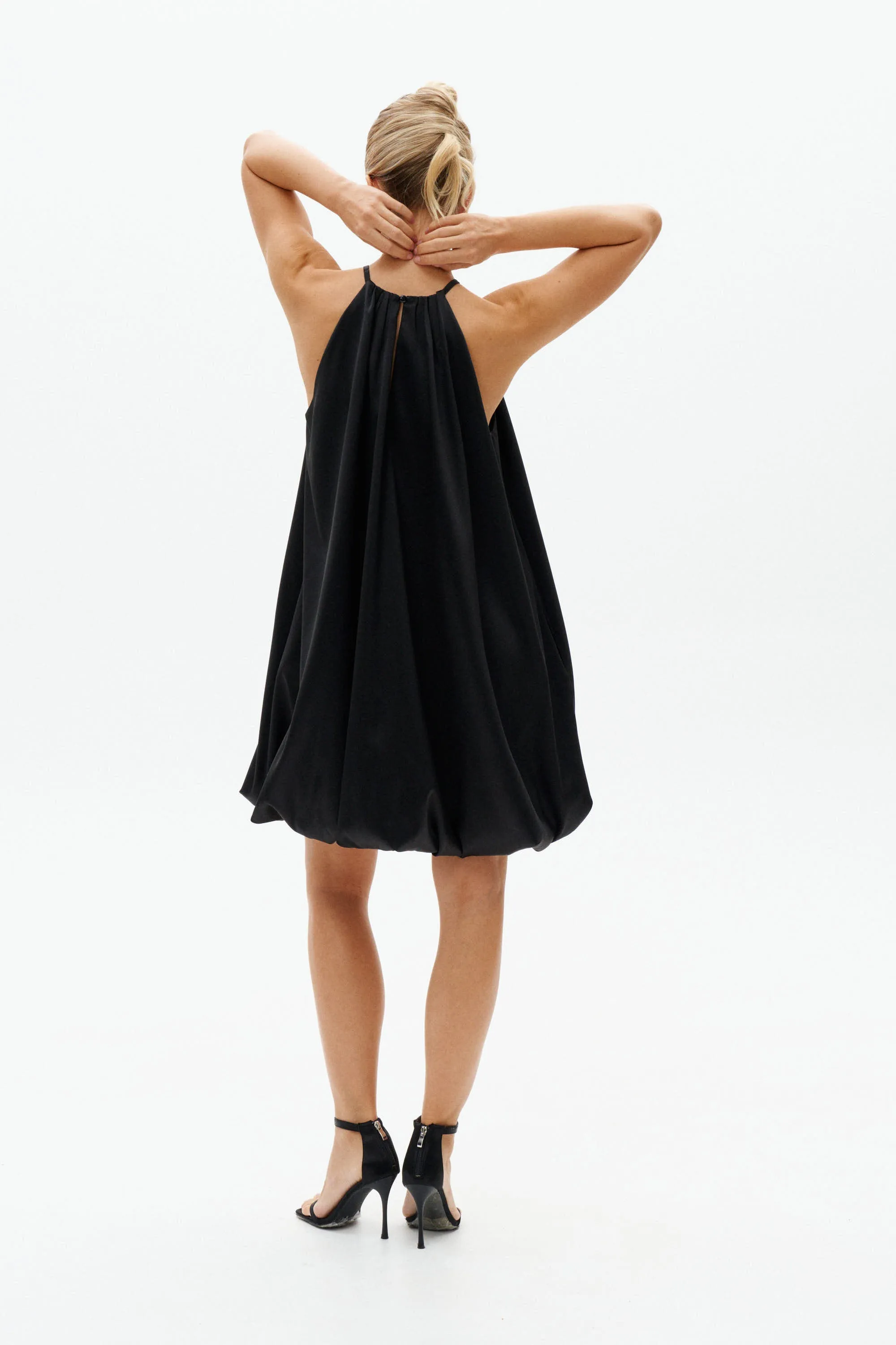 Black Balloon Mini Dress