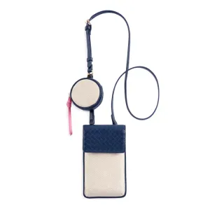 Frankie Phone Holder  Navy Crossbody with Removable Coin Pouch