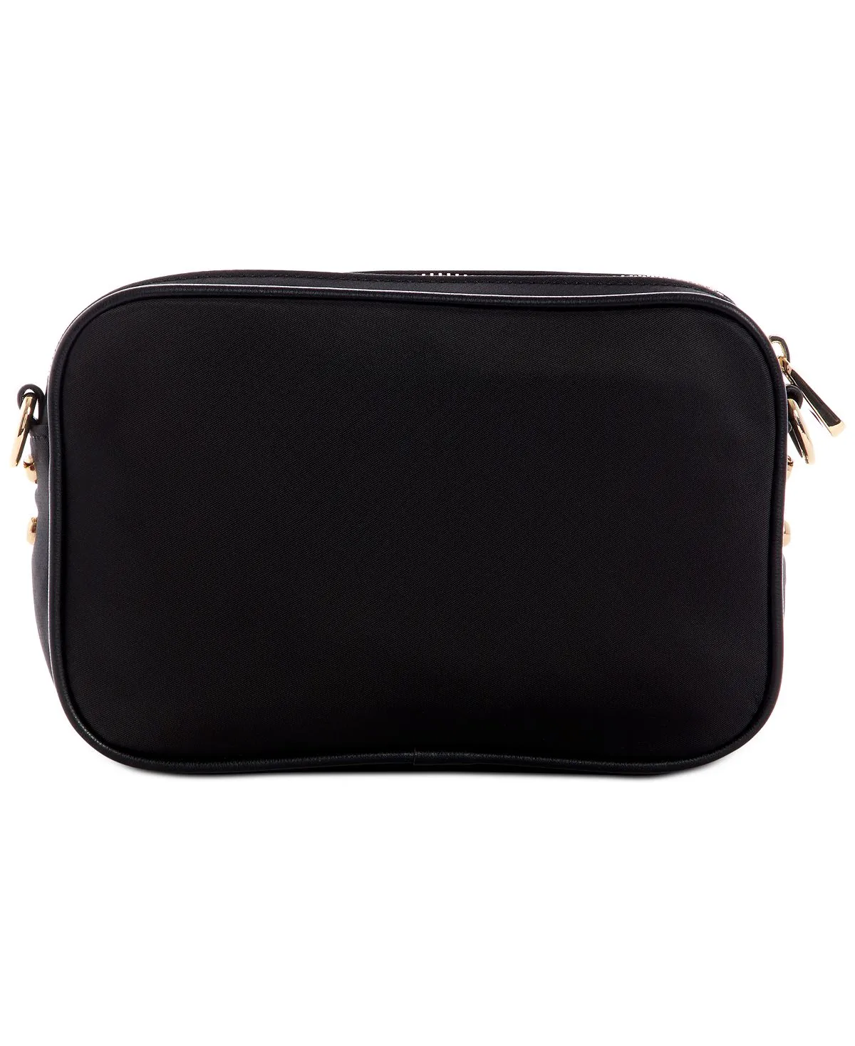 GUESS Little Bay Nylon Crossbody Bag with Double Compartment Camera black