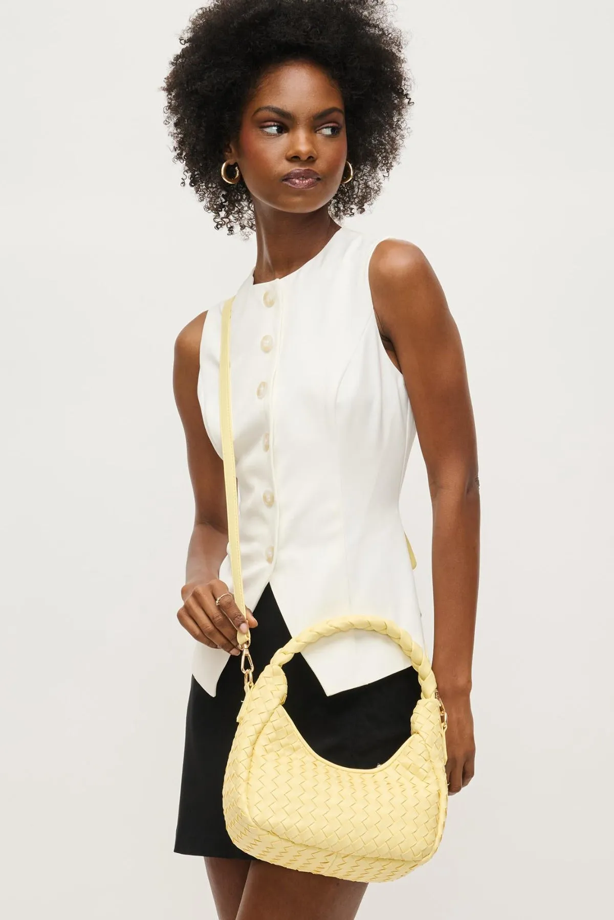 Laken Woven Shoulder Bag Crossbody