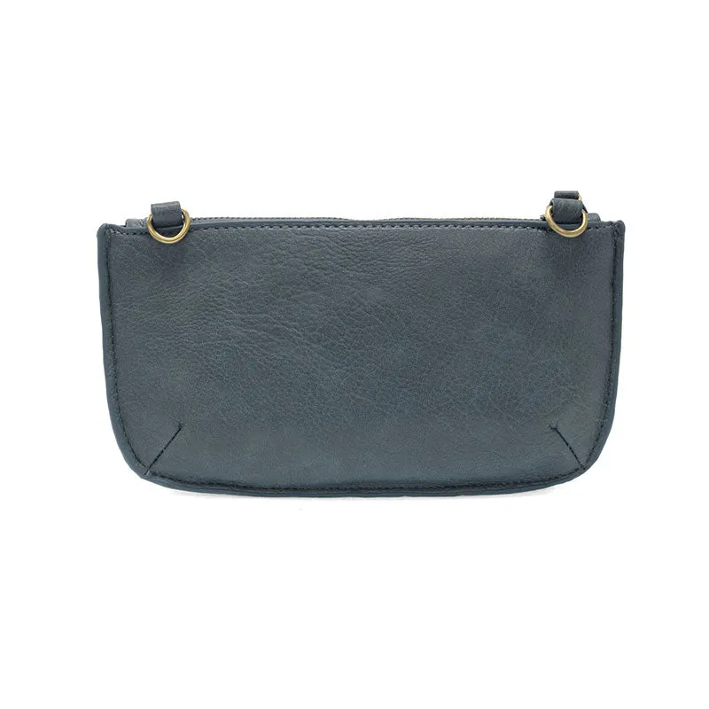 Lattice Woven Mini Crossbody Wristlet Clutch