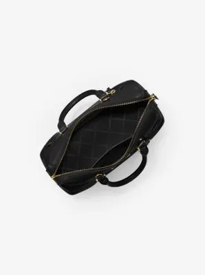 Maya Small Pebbled Leather Satchel
