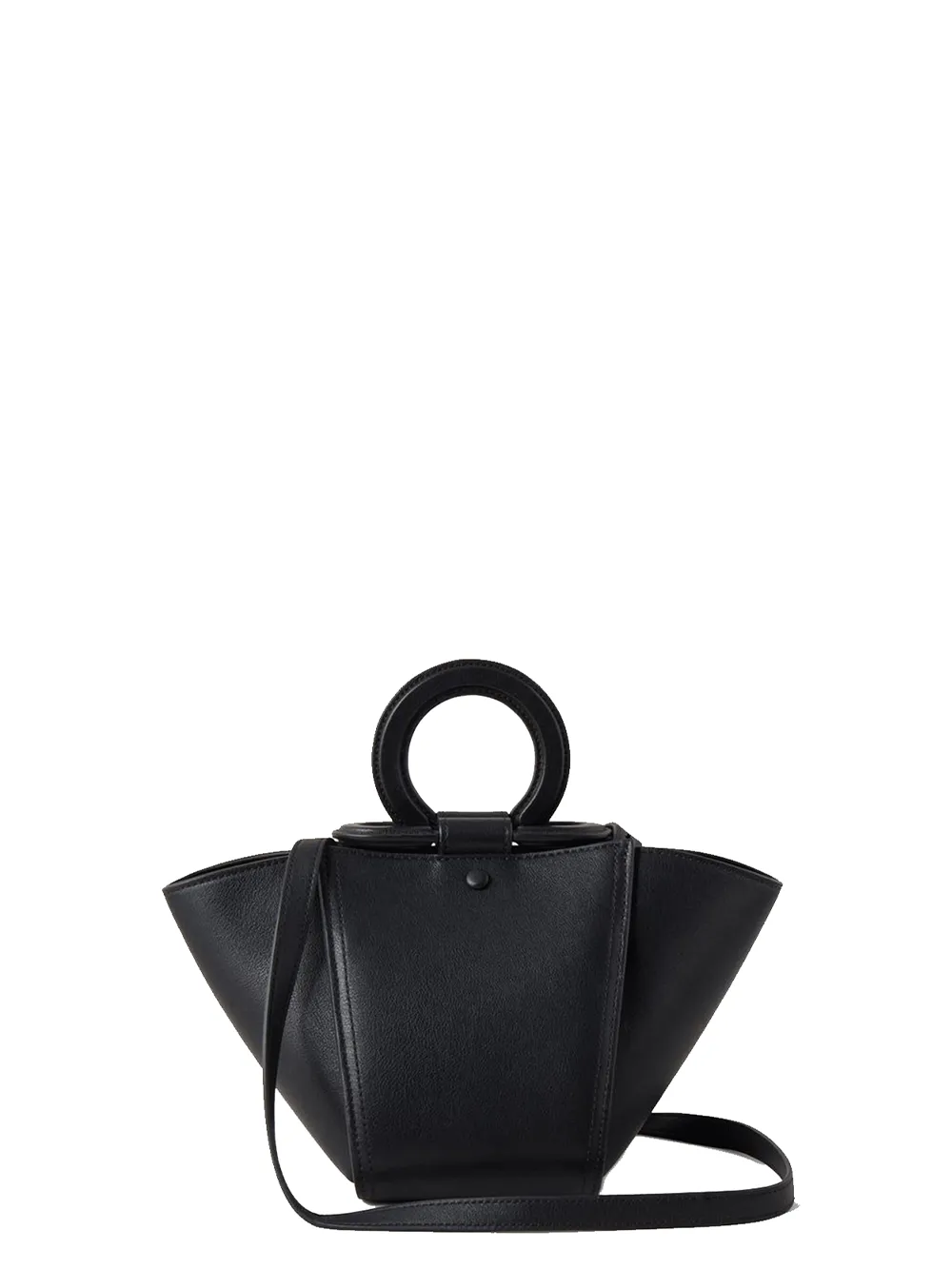 Mini Rider's Top Handle Bag Silky Calf (Black)