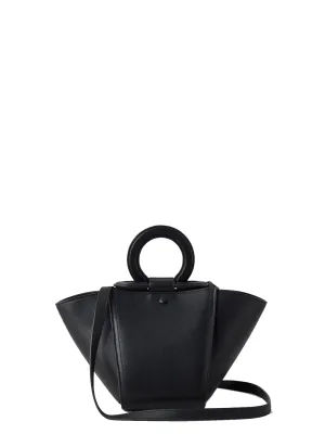 Mini Rider's Top Handle Bag Silky Calf (Black)