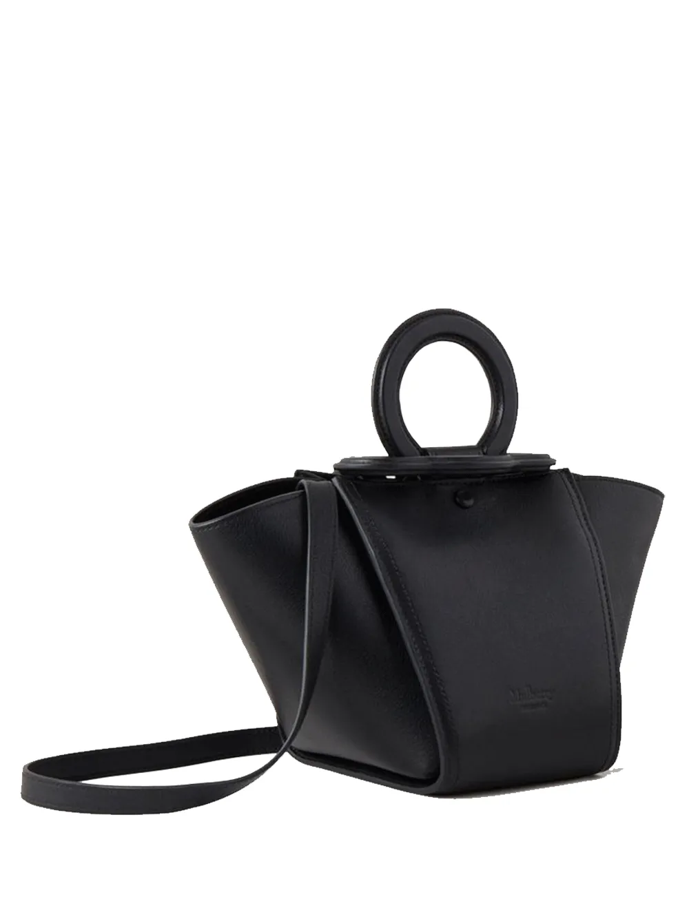 Mini Rider's Top Handle Bag Silky Calf (Black)