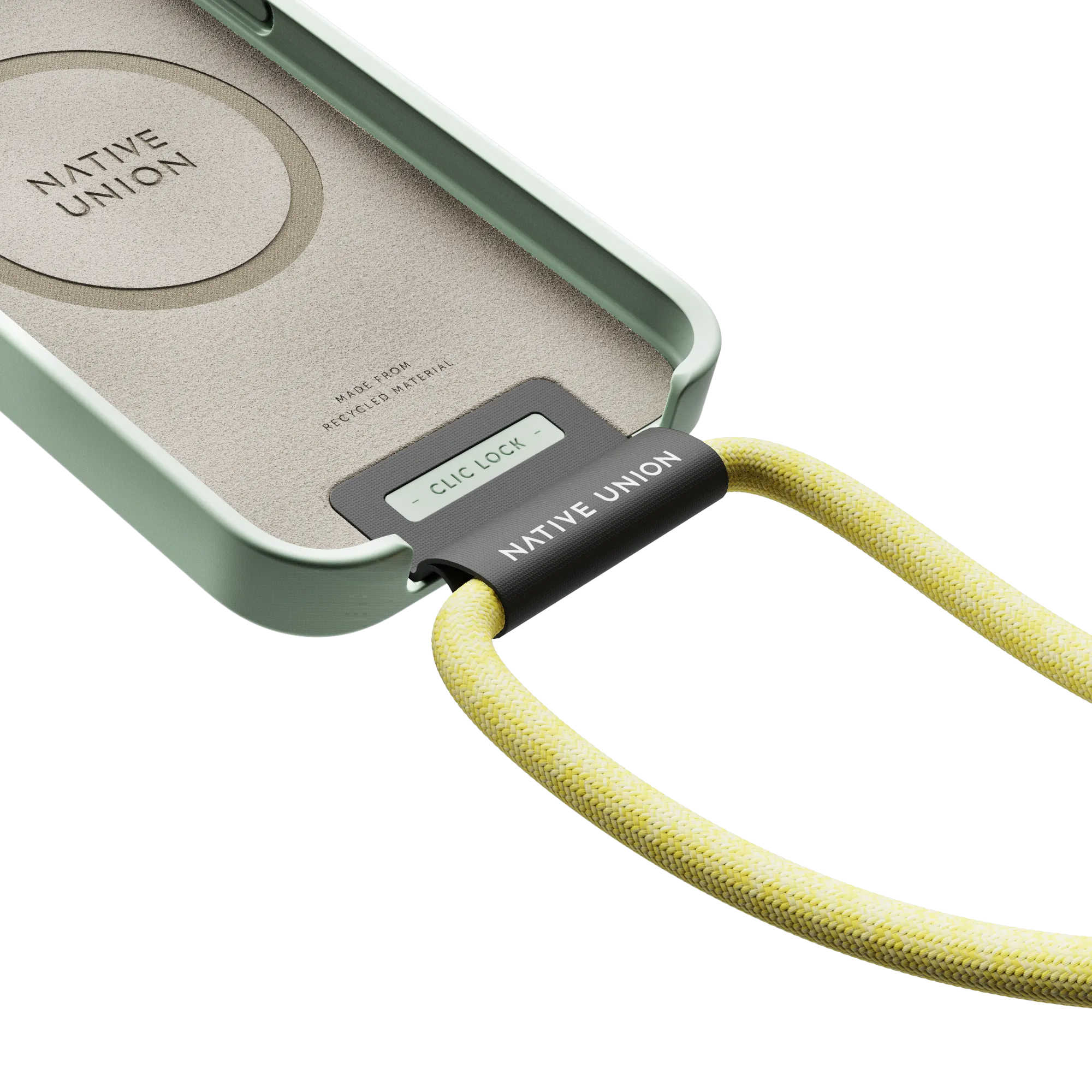 NATIVE UNION Crossbody Sling Strap For Magnetic Clic Case - Lemon