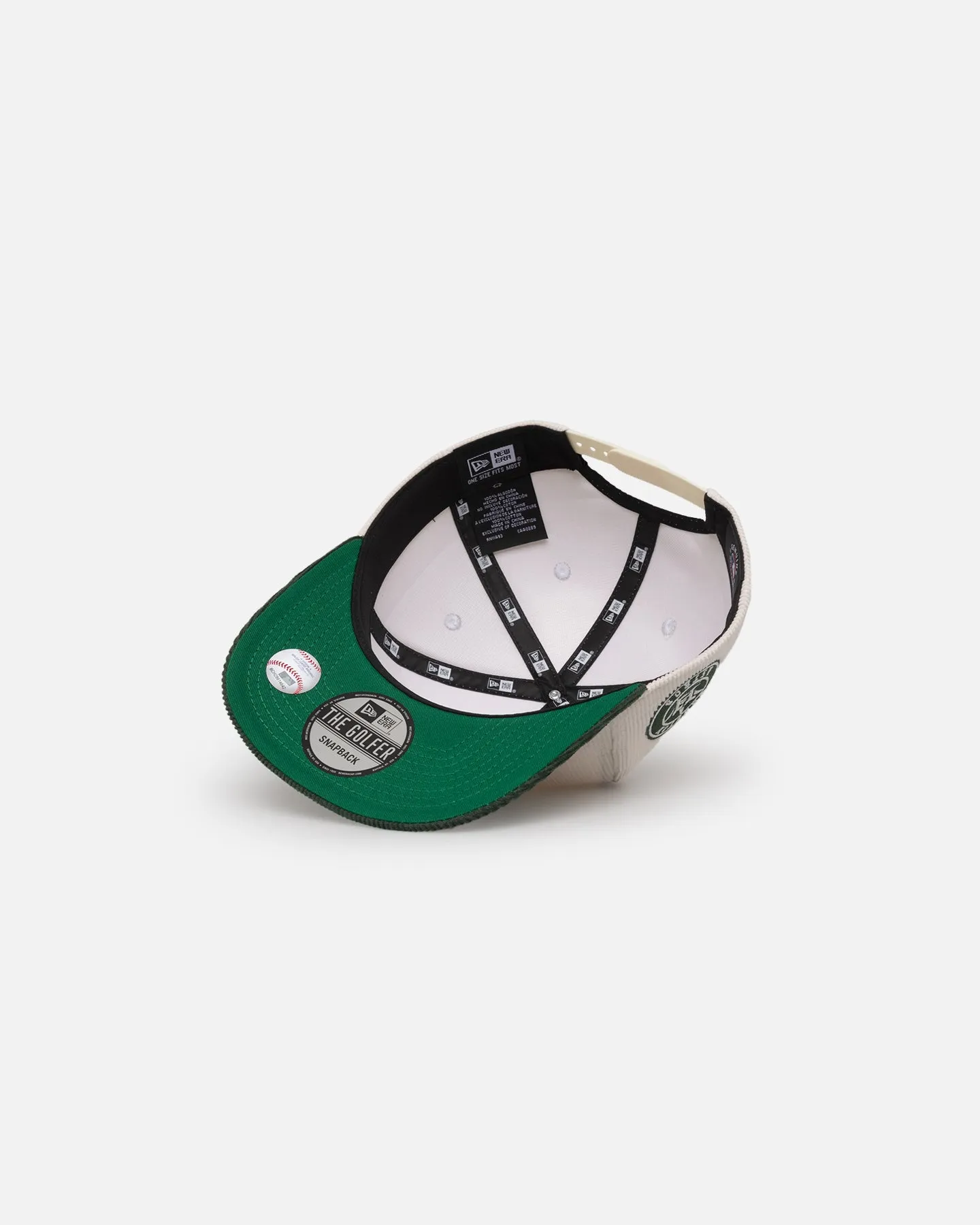 New Era Houston Astros 'Currency Corduroy' Golfer Pre-Curved Snapback Chrome White