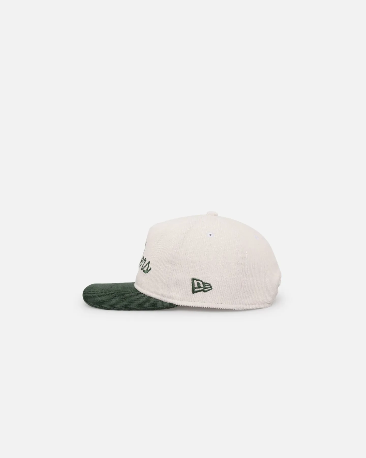 New Era Las Vegas Raiders 'Currency Corduroy' Golfer Pre-Curved Snapback Chrome White