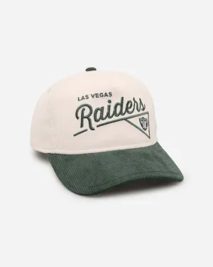 New Era Las Vegas Raiders 'Heritage Golf' Pre-Curved Golfer Snapback Chrome White