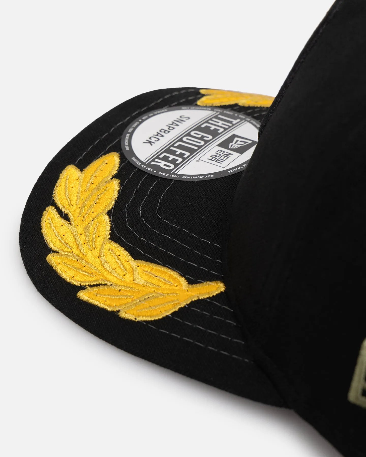 New Era Los Angeles Dodgers 'Military Patch' Pre-Curved Golfer Snapback Black