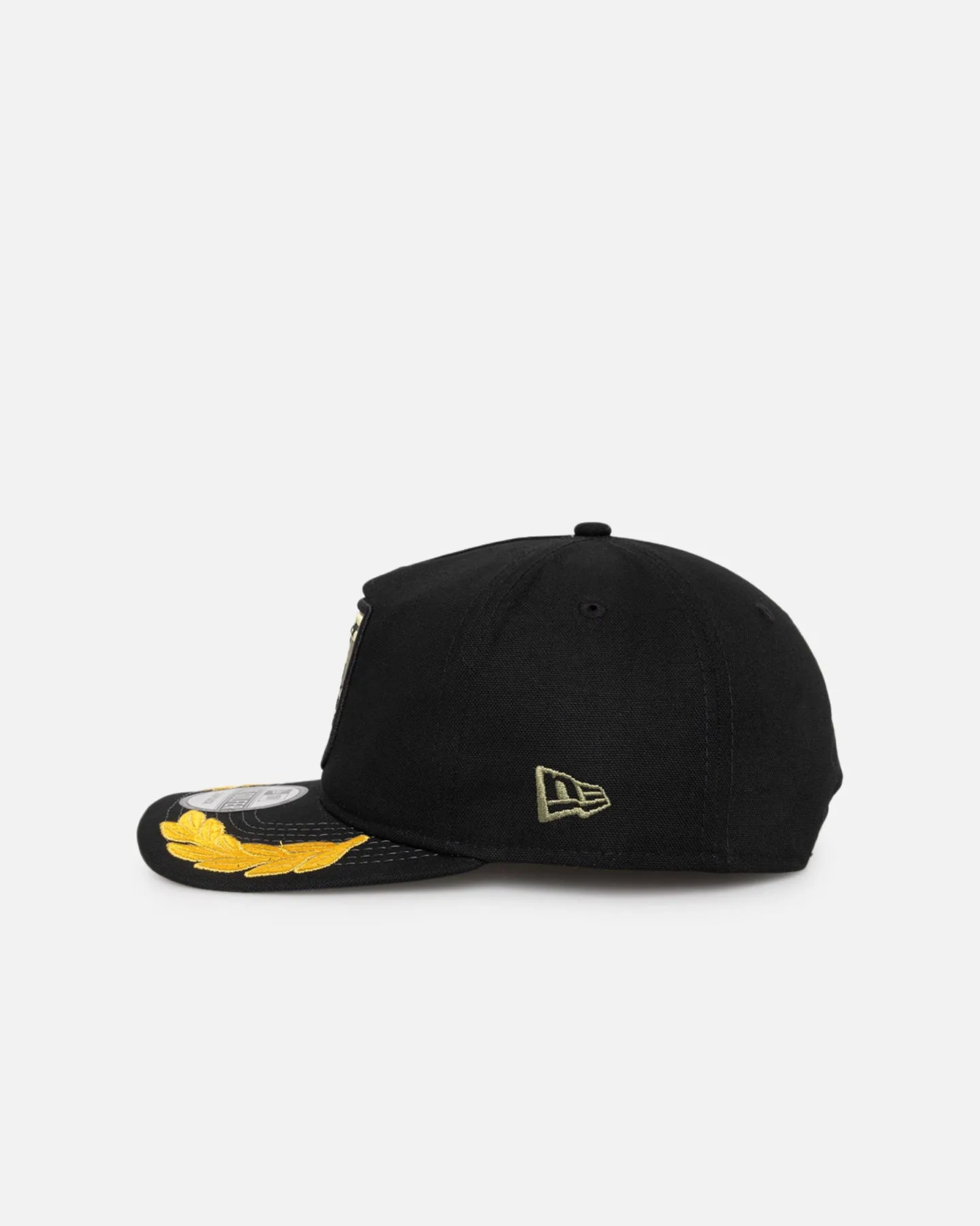 New Era Los Angeles Dodgers 'Military Patch' Pre-Curved Golfer Snapback Black