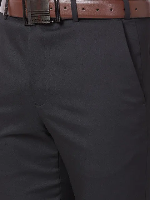 Park Avenue Men Black Neo Fit Structured Trouser