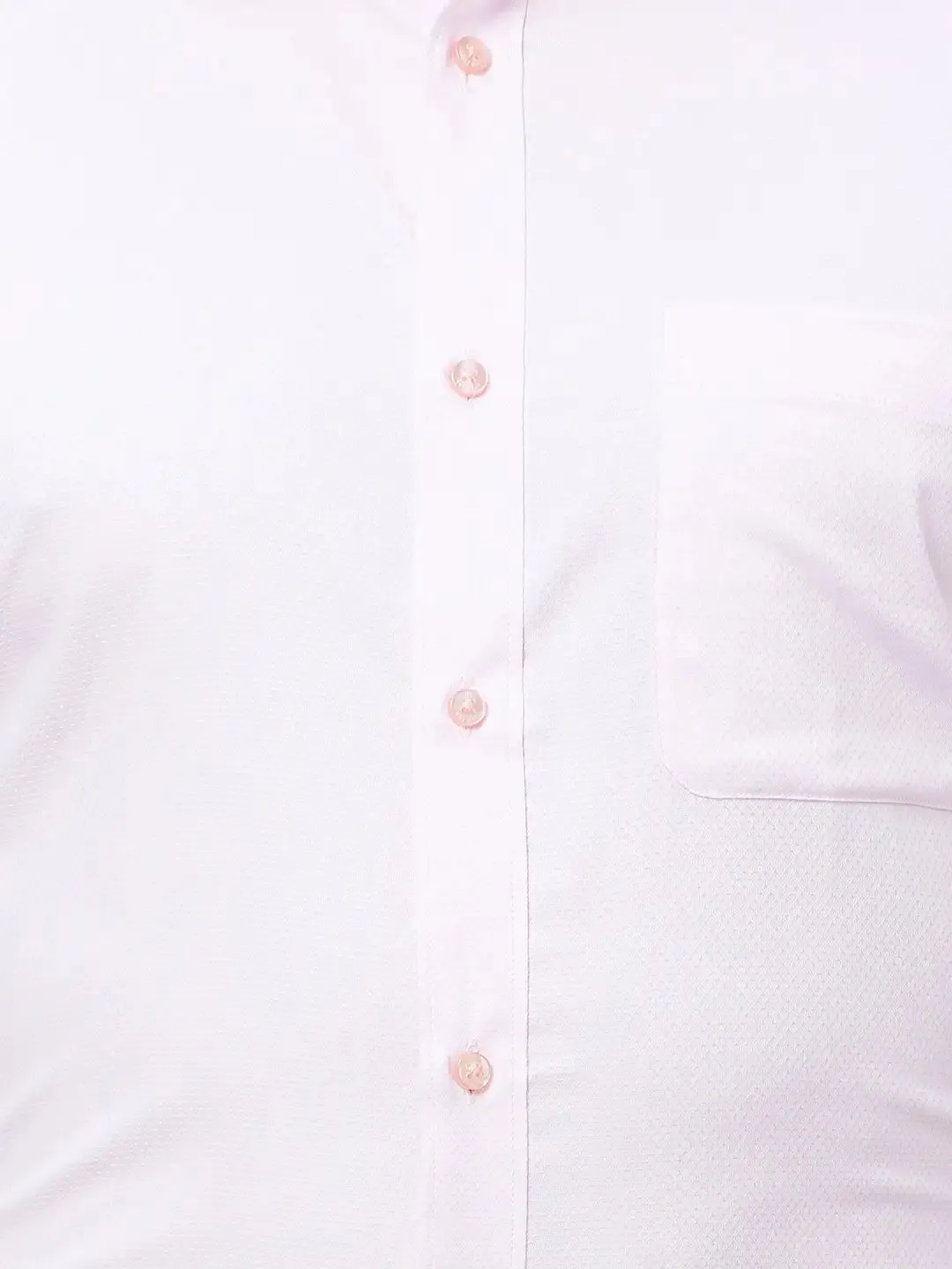 Raymond Men Pink Structured Slim Fit Cotton Formal Shirt