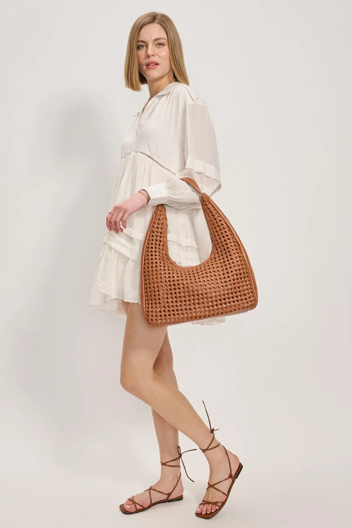 Renne Knot Woven Hobo