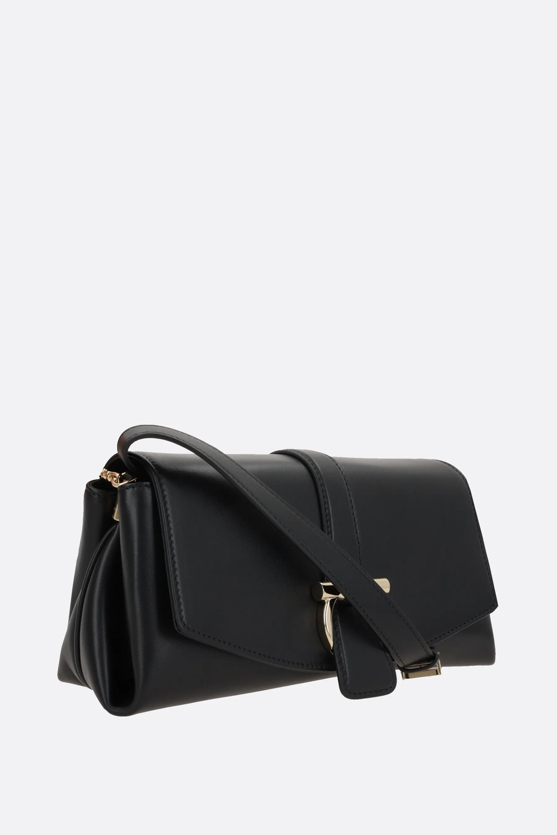 Smooth Leather Small Shoulder Bag