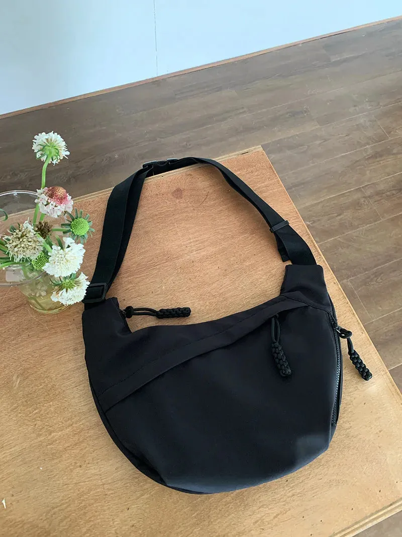 Sohiwoo Large Capacity Nylon Crossbody Bags New Casual and Versatile Commuting Shoulder Bag Lightweight Sports Crossbody Hobos Bag