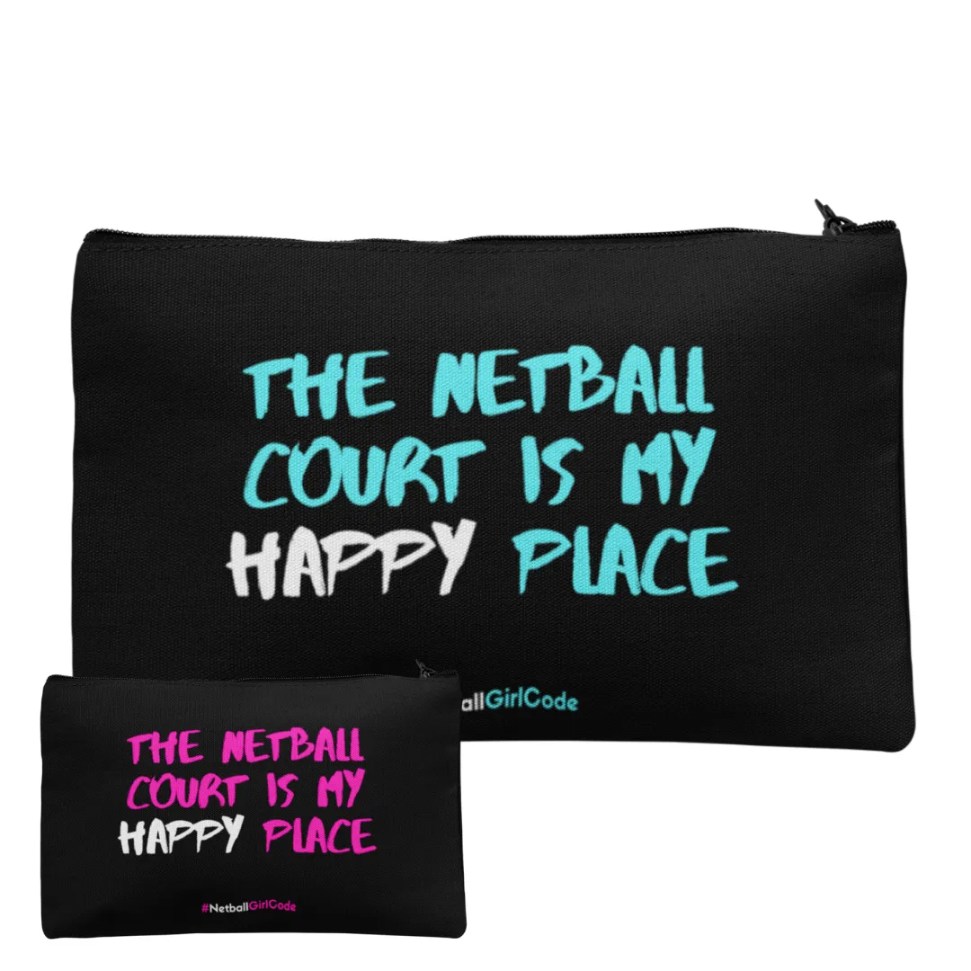'The Netball Court is my Happy Place' Accessories Bag