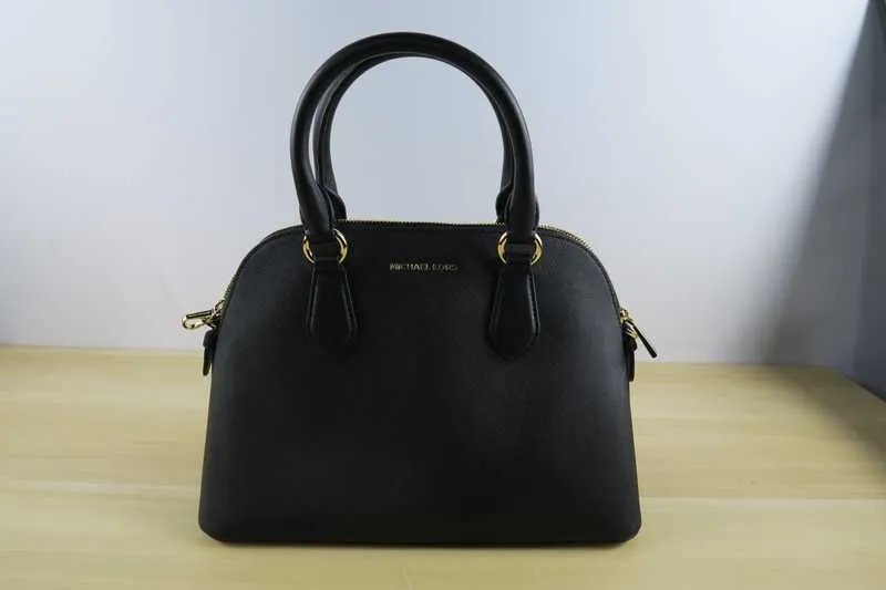 Veronica Medium Saffiano Leather Dome Satchel