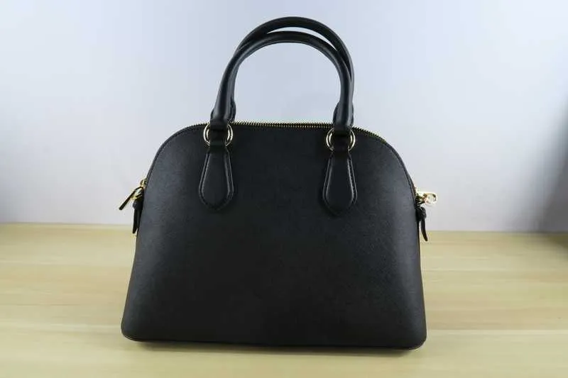 Veronica Medium Saffiano Leather Dome Satchel