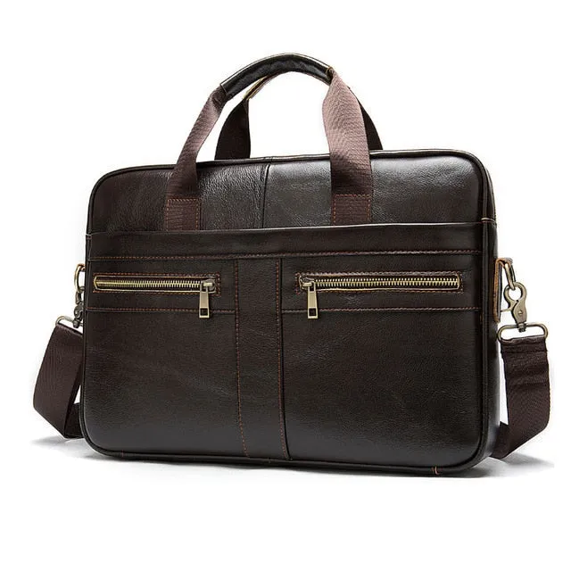 West Louis Men's Vintage Leather Briefcase