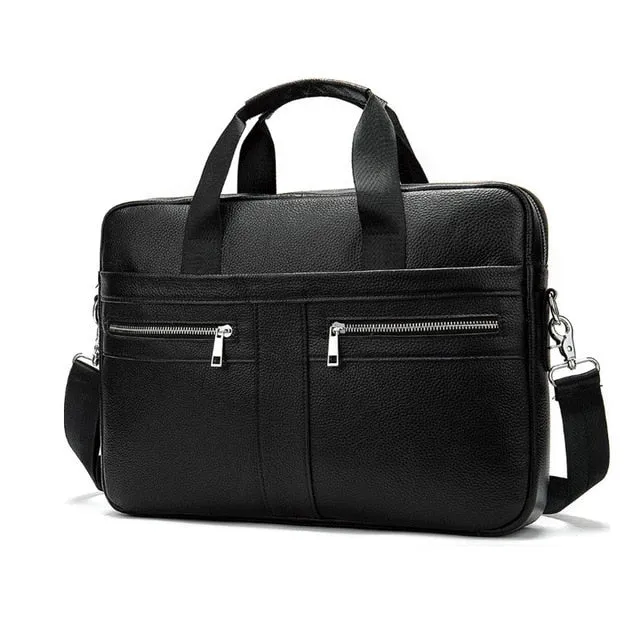 West Louis Men's Vintage Leather Briefcase